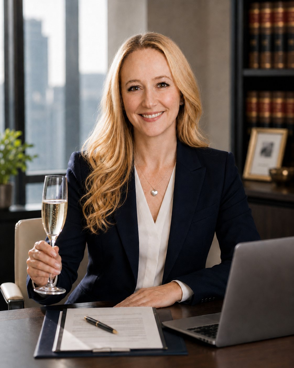 Managing Partner celebrating a successful outcome